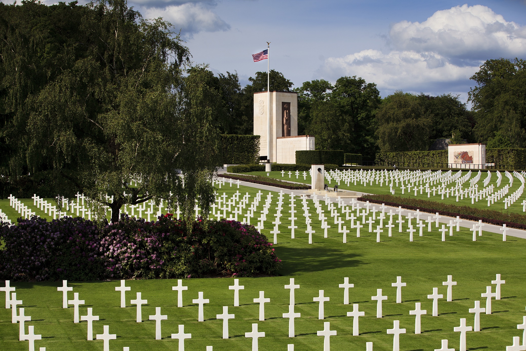 Luxembourg American Cemetery panorama