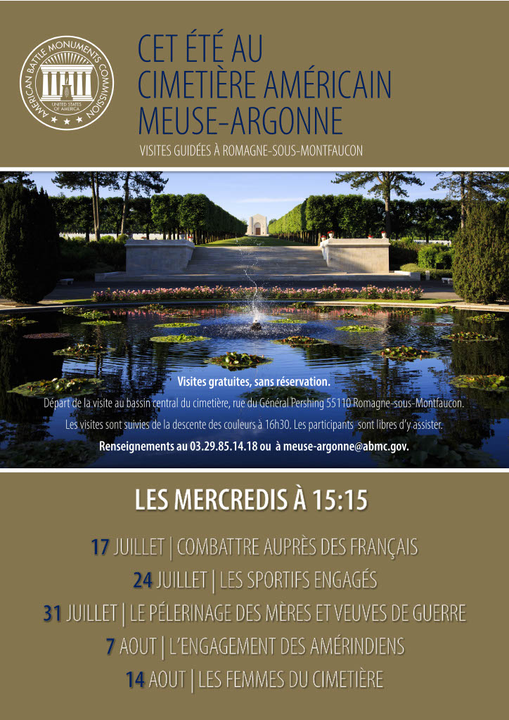 Meuse-Argonne American Cemetery Summer Tours Program