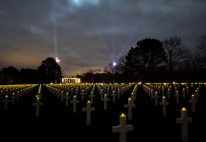 Luminary at Normandy American Cemetery