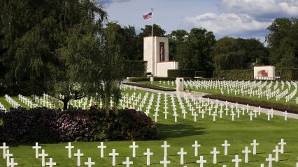 Luxembourg American Cemetery panorama