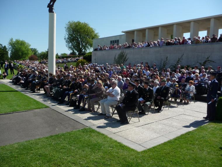Attendees at the 2012 Memorial Day ceremony at Henri-Chapelle American Cemetery.