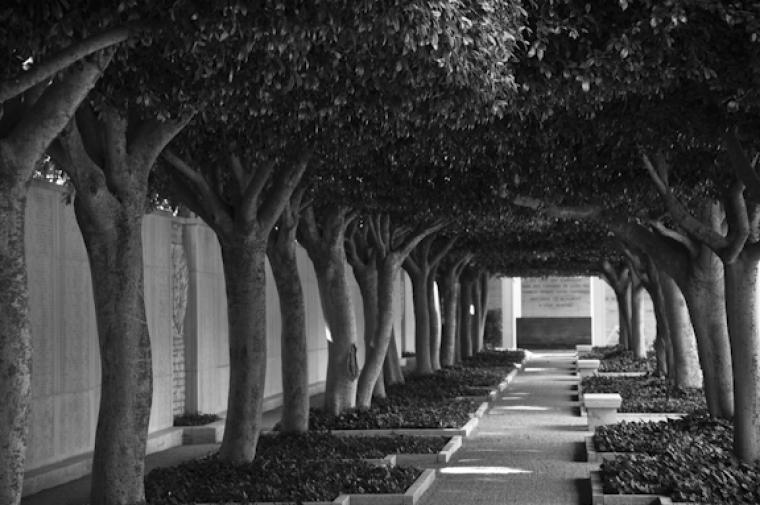 Walls of the Missing at North Africa American Cemetery.